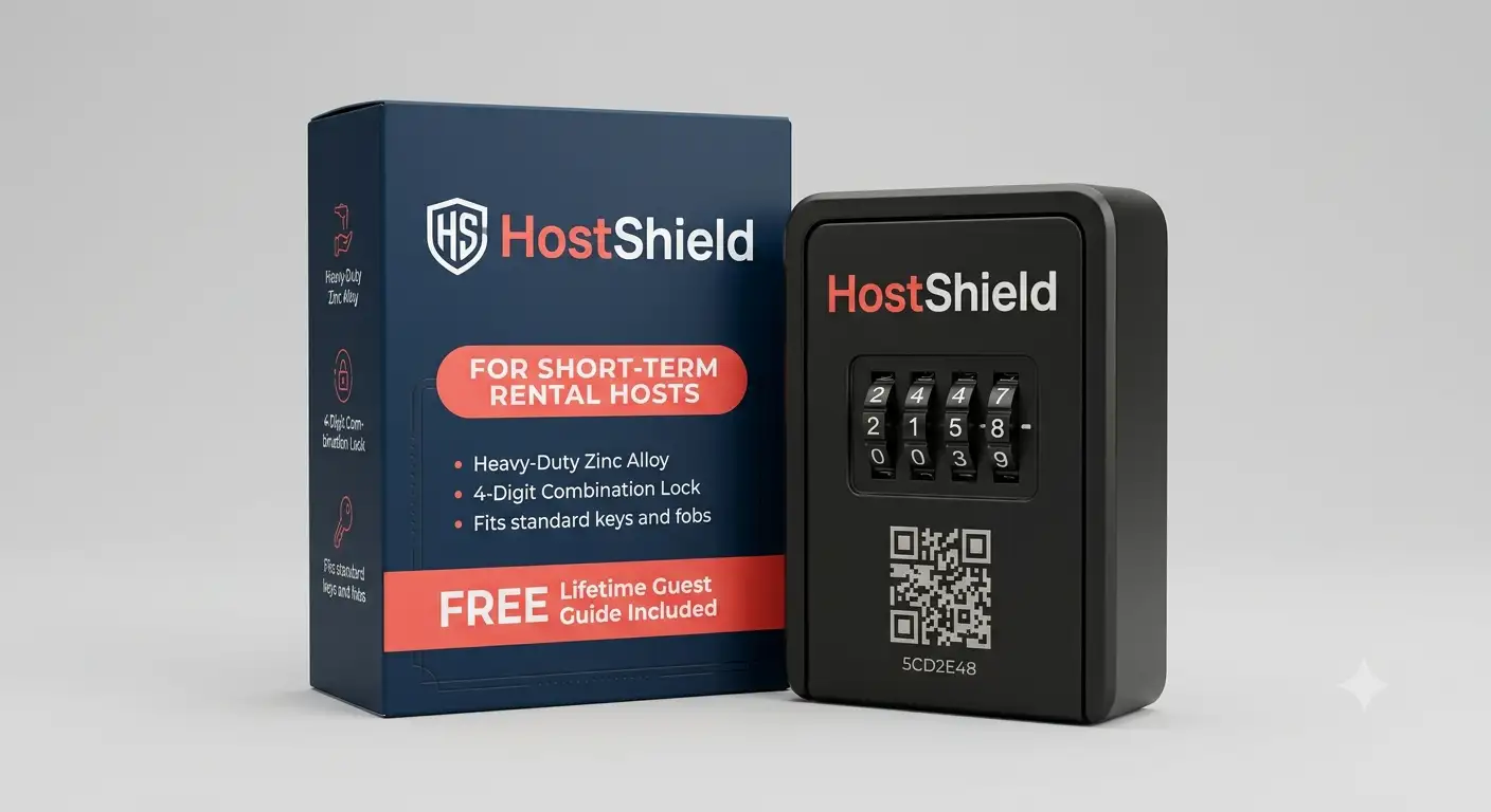 HostShield key lock box product angle